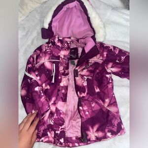 ZEROXPOSURE GIRLS Floral Pink WINTER Jacket